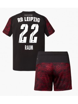 Billige RB Leipzig David Raum #22 Tredjedraktsett Barn 2025-26 Kortermet (+ Korte bukser)